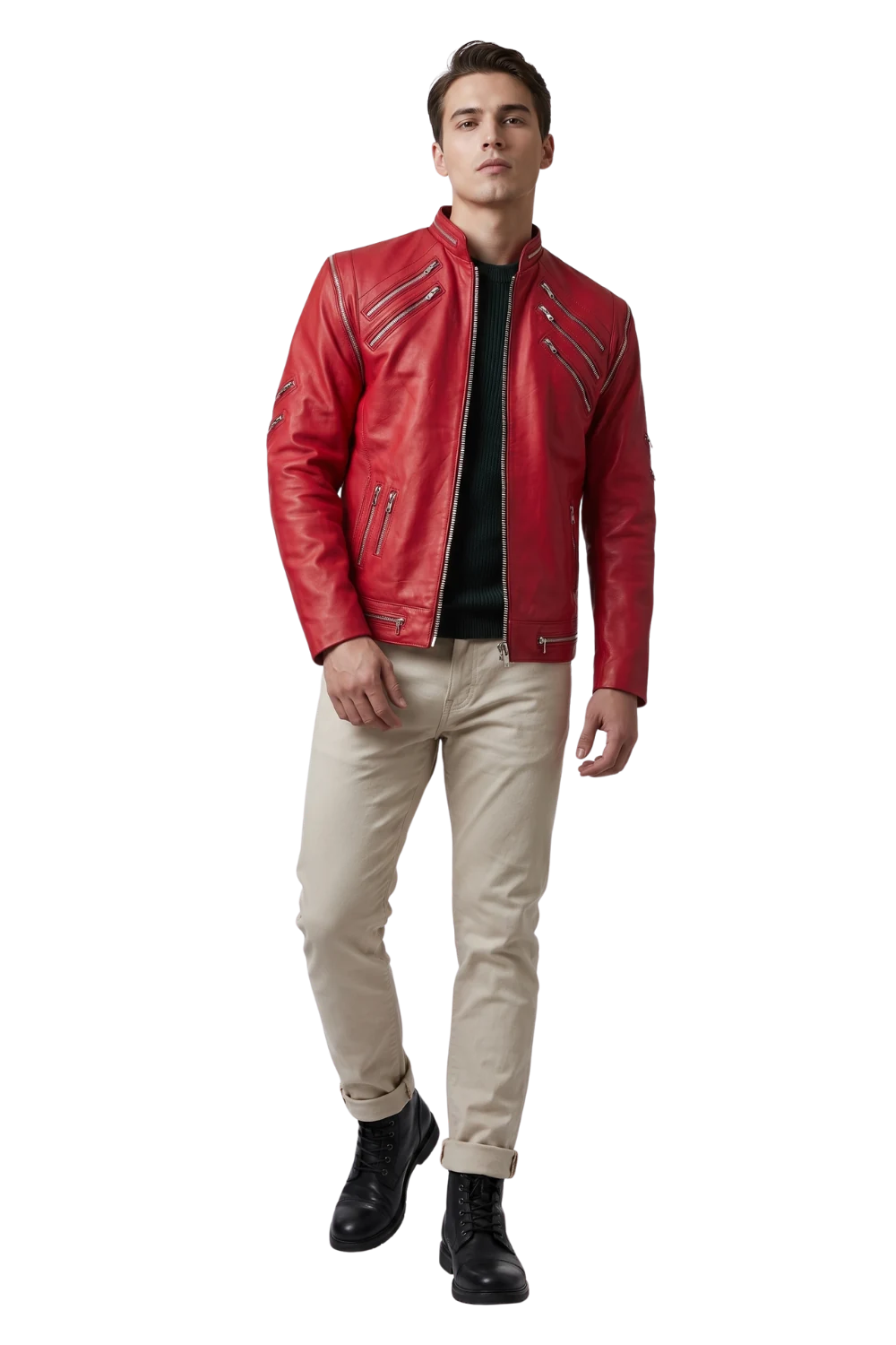 Casaca Biker Roja - By Marcoleone