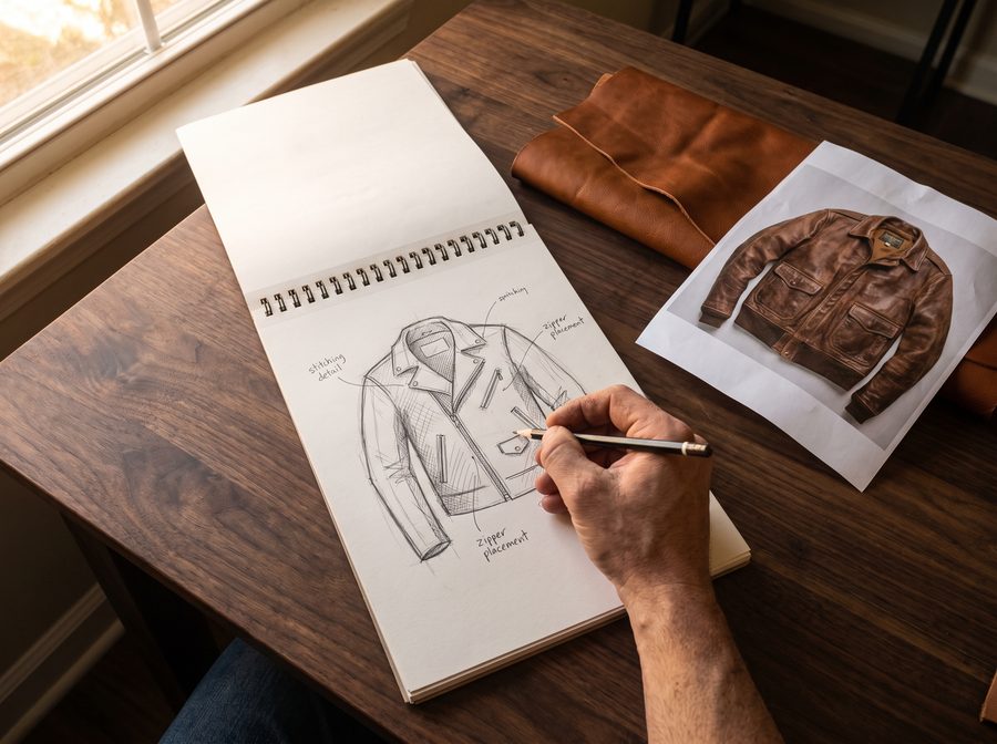 Boceto de diseño personalizado de casaca - By Marcoleone